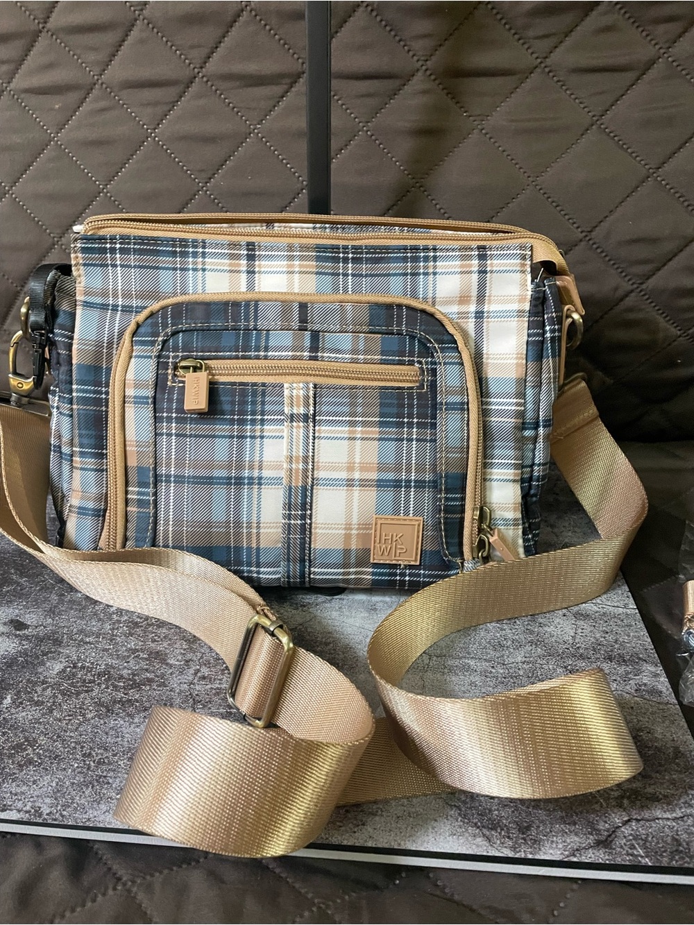 3- piece set by IHKWIP, duffel bag with makeup bag, and crossbody bag - Picture 2 of 16